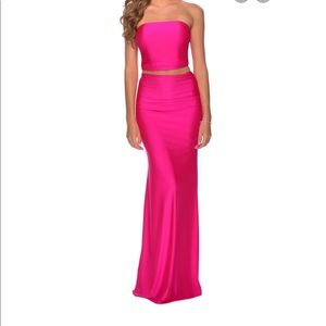 La femme 2 pc hot pink set sz 6